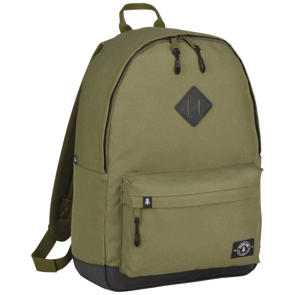 Parkland Army Green Kingston Plus 15" Computer Backpack