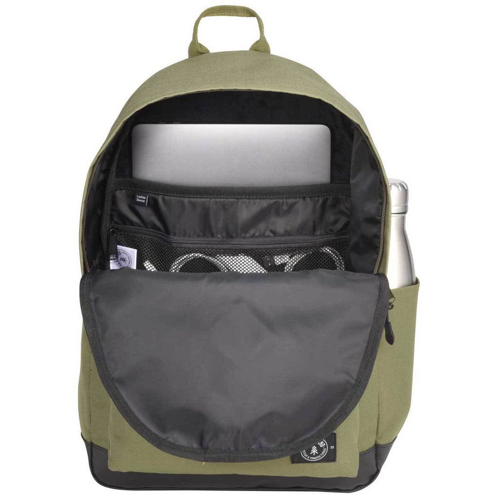 Parkland Army Green Kingston Plus 15" Computer Backpack