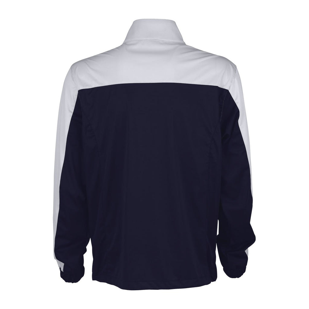 Vantage Men's Navy/Silver Air-Block Softshell Jacket