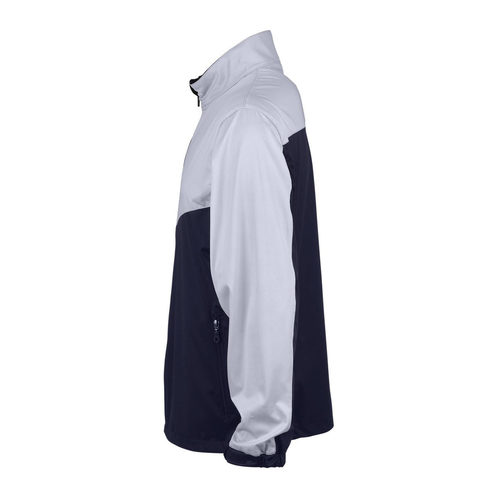 Vantage Men's Navy/Silver Air-Block Softshell Jacket