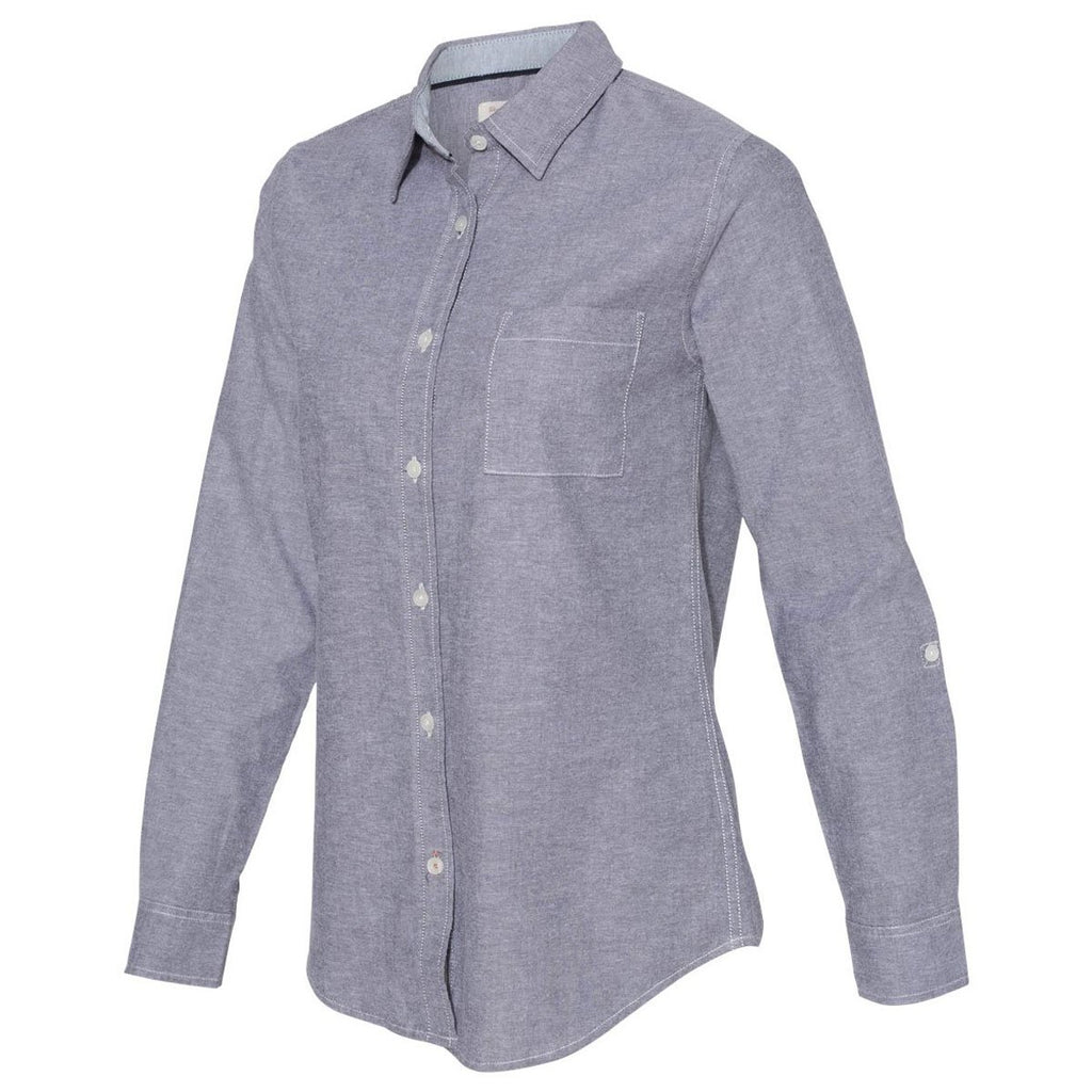 Weatherproof Women's Black Vintage Stretch Brushed Oxford Shirt