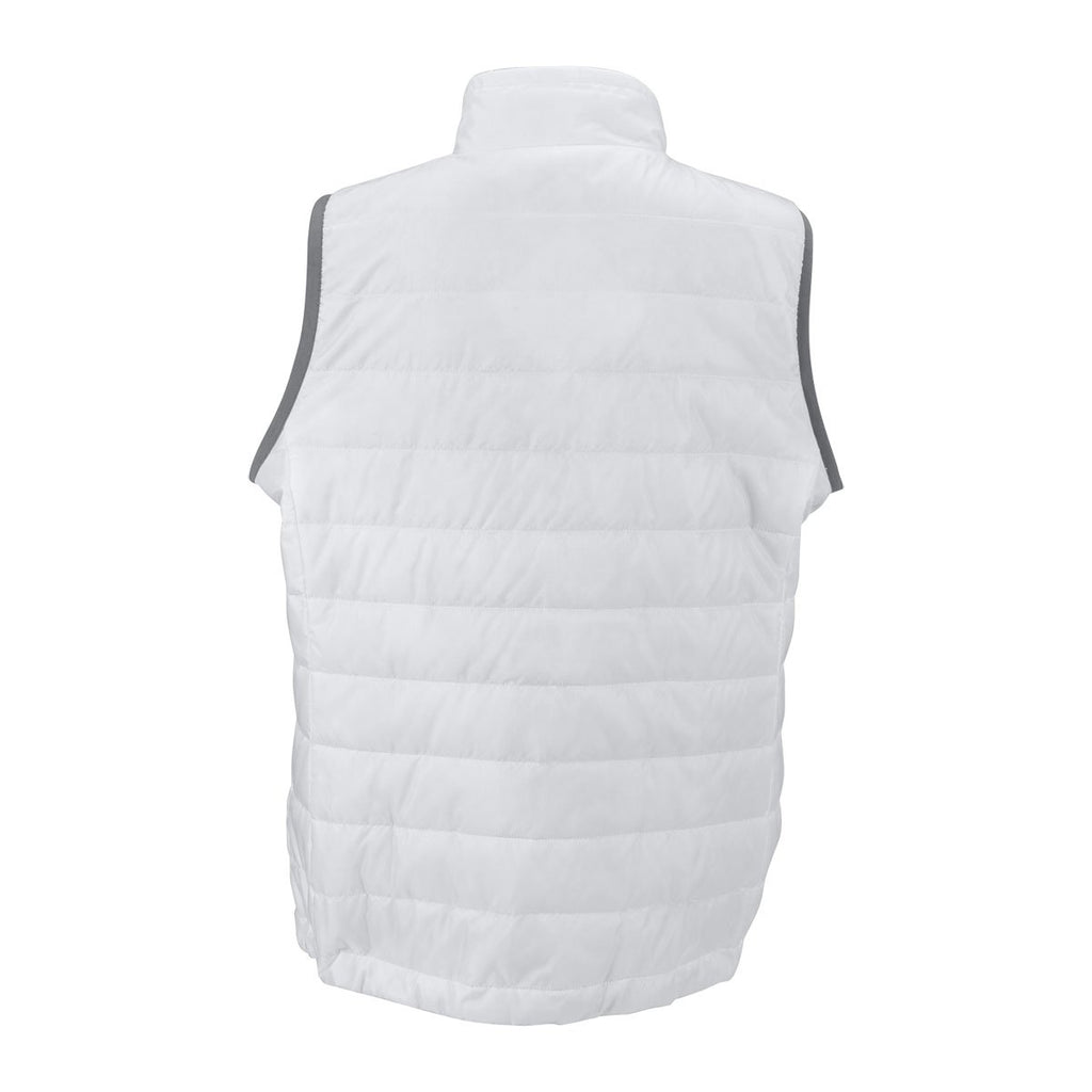 Vantage Women's White Apex Compressible Quilted Vest