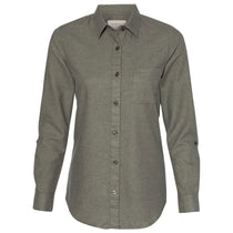 Weatherproof Women's Dusty Olive Vintage Brushed Flannel Solid Women's Shirt