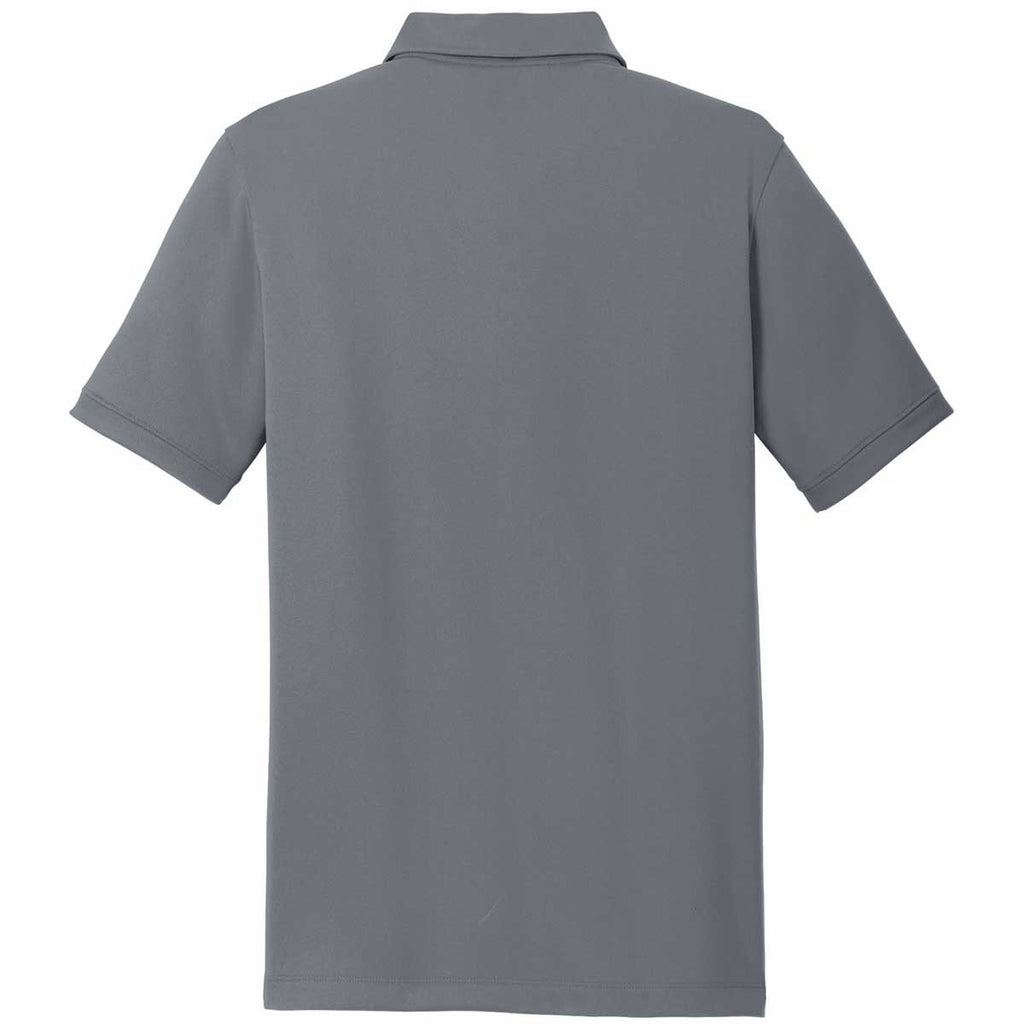 Nike Men's Dark Grey Dri-FIT Solid Icon Pique Polo