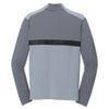 Nike Men's Light Grey/Dark Grey Dri-FIT Mix Half Zip Pullover