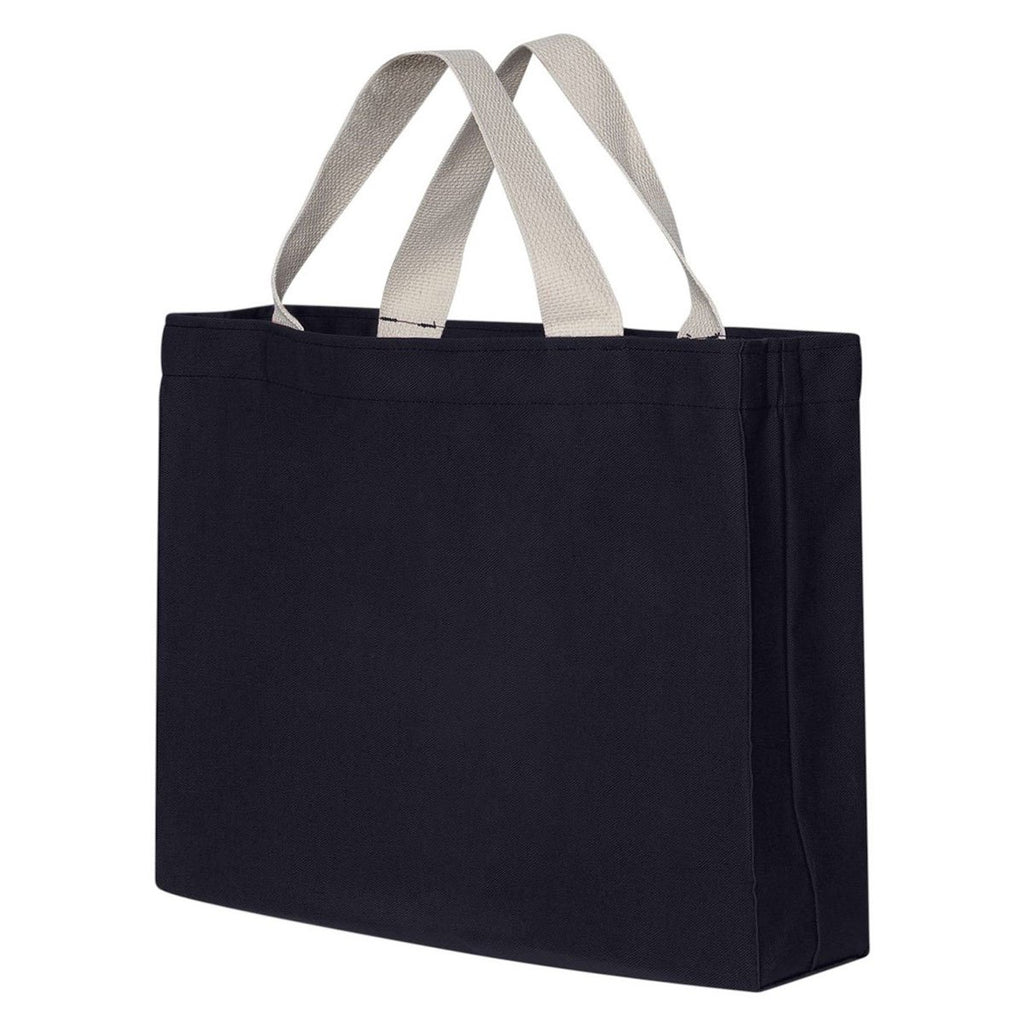 Bayside Navy USA-Made Medium Gusset Tote