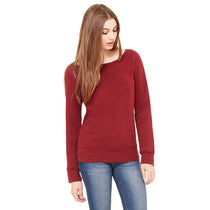 Bella + Canvas Women's Cardinal Triblend Wide Neck Sweatshirt