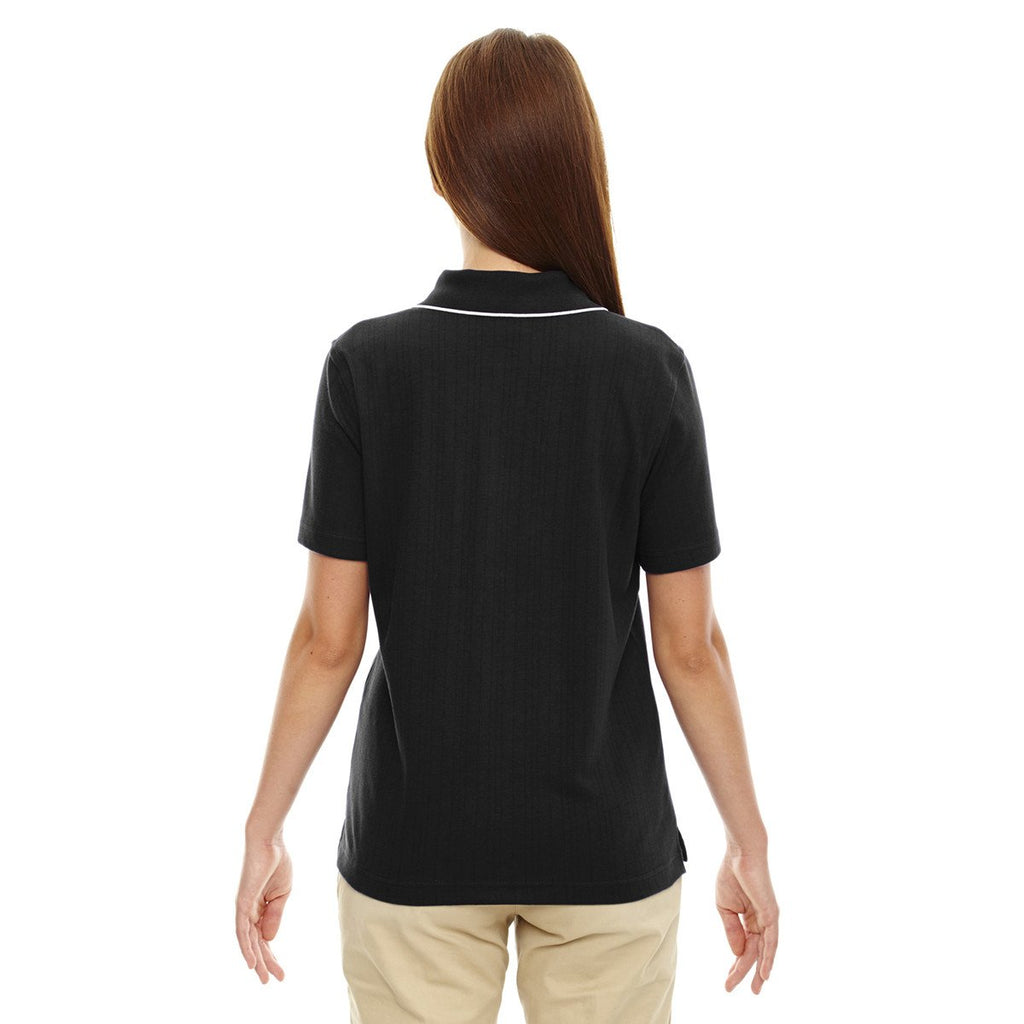 Extreme Women's Black Edry Needle-Out Interlock Polo