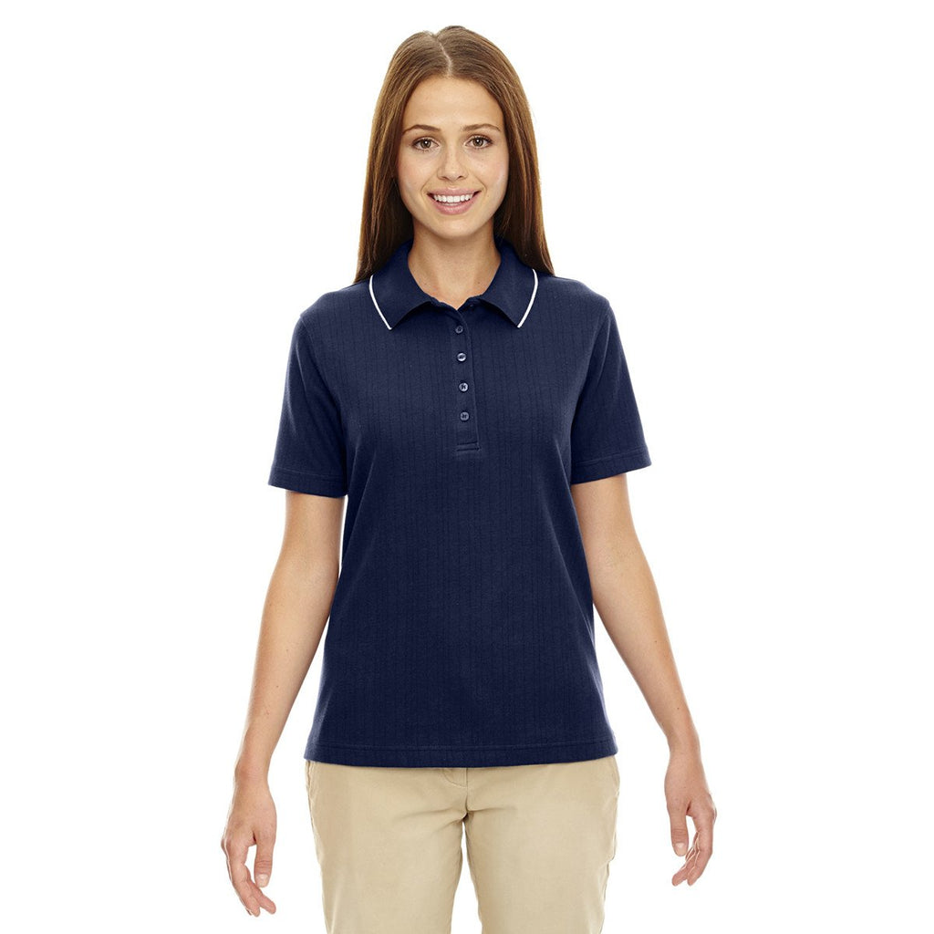 Extreme Women's Classic Navy Edry Needle-Out Interlock Polo