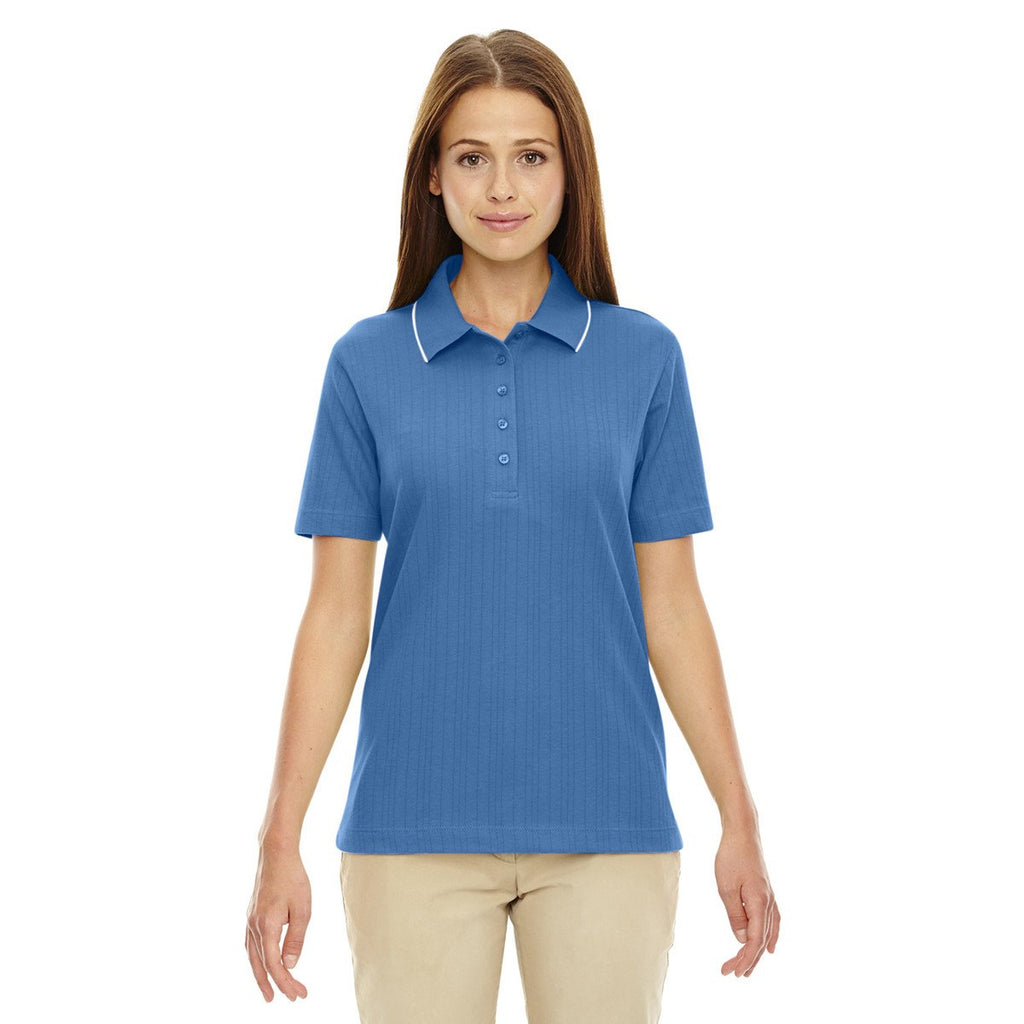 Extreme Women's Lake Blue Edry Needle-Out Interlock Polo