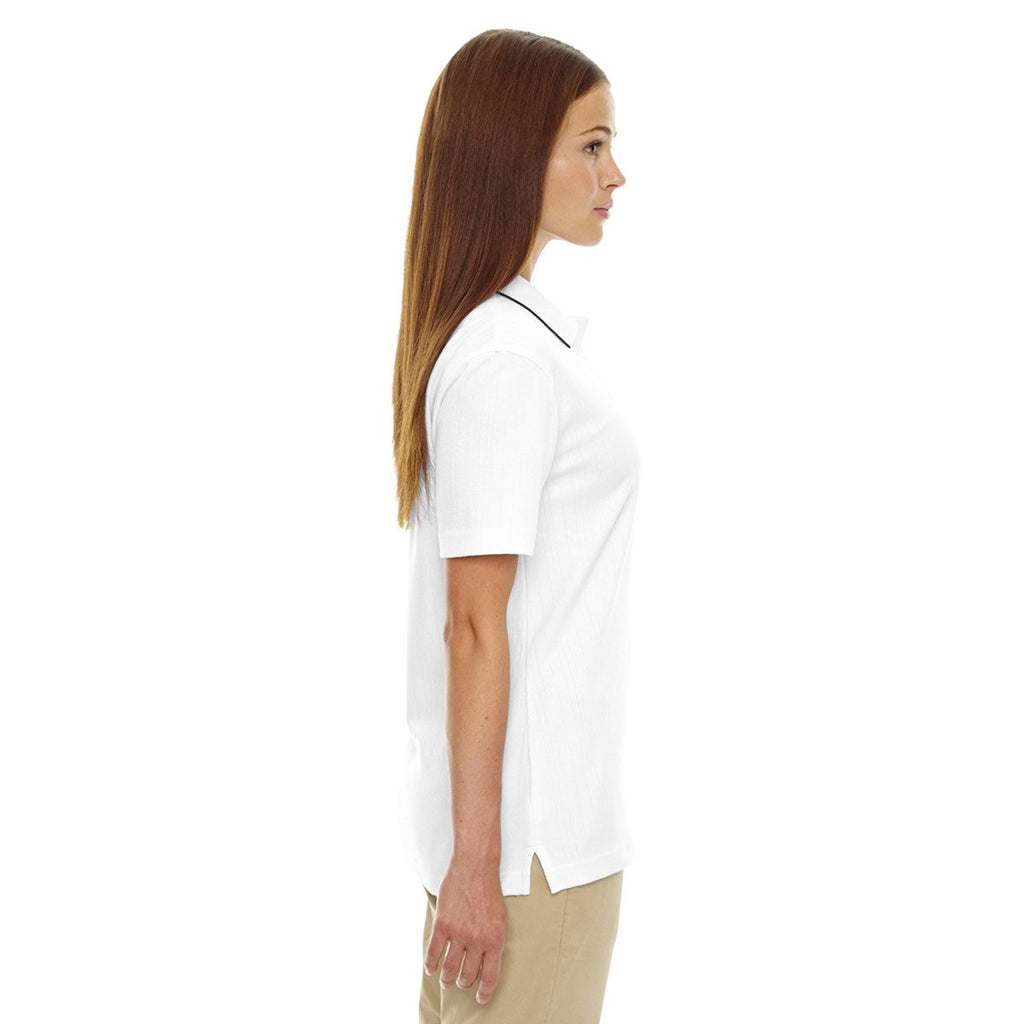 Extreme Women's White Edry Needle-Out Interlock Polo