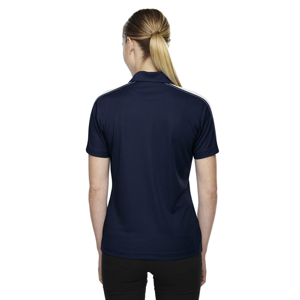 Extreme Women's Classic Navy/White Eperformance Pique Colorblock Polo