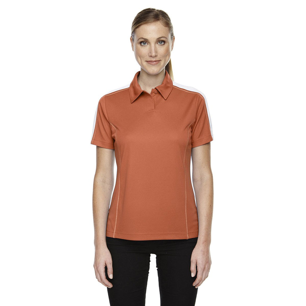 Extreme Women's Hibiscus/White Eperformance Pique Colorblock Polo
