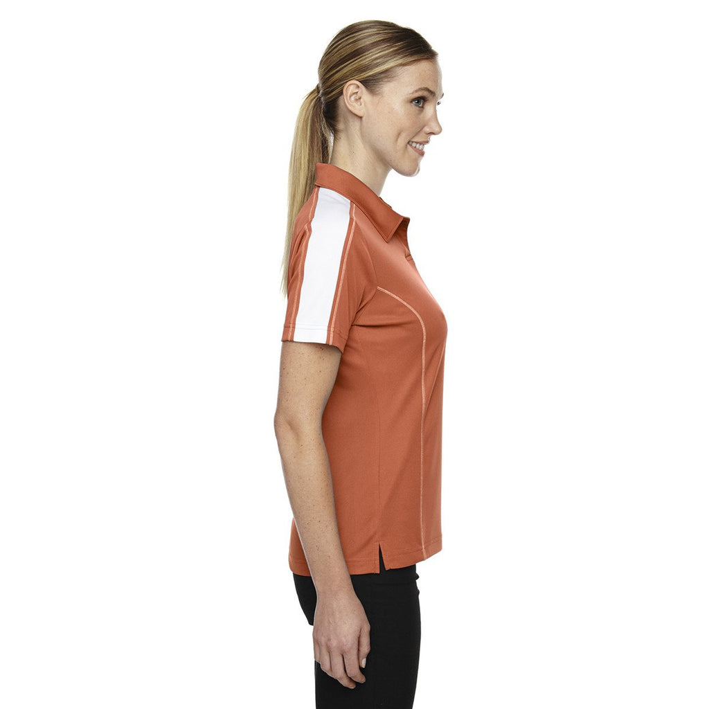Extreme Women's Hibiscus/White Eperformance Pique Colorblock Polo