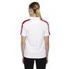 Extreme Women's White/Classic Red Eperformance Pique Colorblock Polo