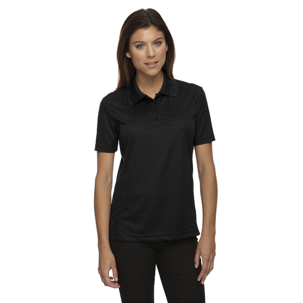 Extreme Women's Black Eperformance Jacquard Pique Polo