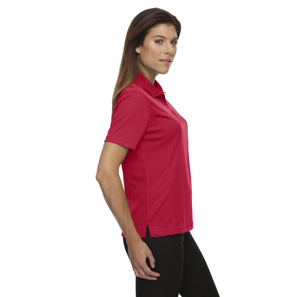 Extreme Women's Classic Red Eperformance Jacquard Pique Polo