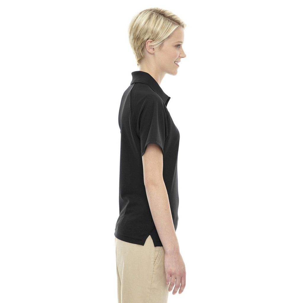 Extreme Women's Black Eperformance Ottoman Textured Polo