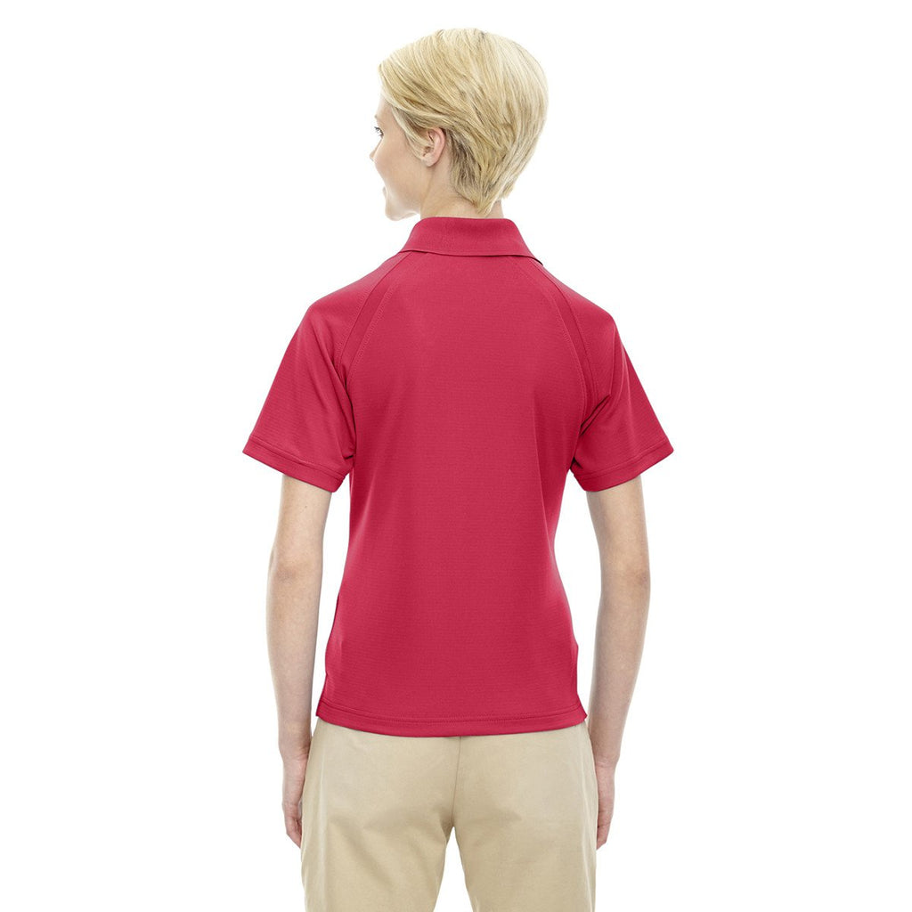 Extreme Women's Classic Red Eperformance Ottoman Textured Polo