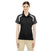 Extreme Women's Black Edry Colorblock Polo