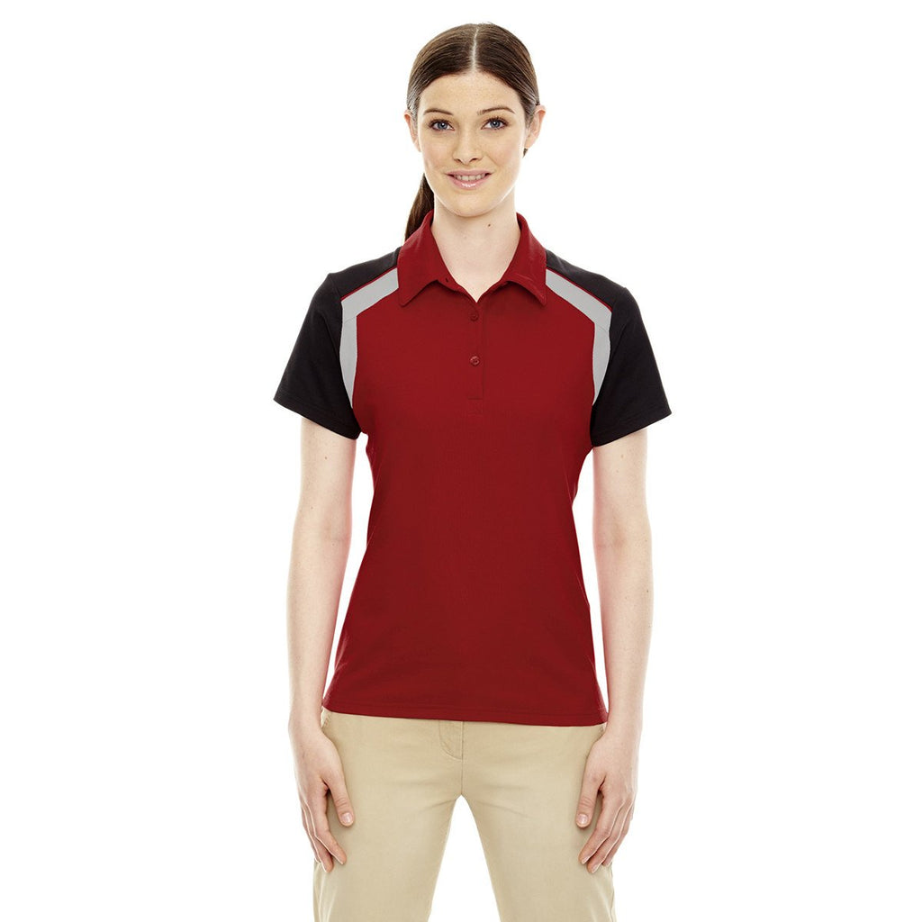 Extreme Women's Classic Red Edry Colorblock Polo