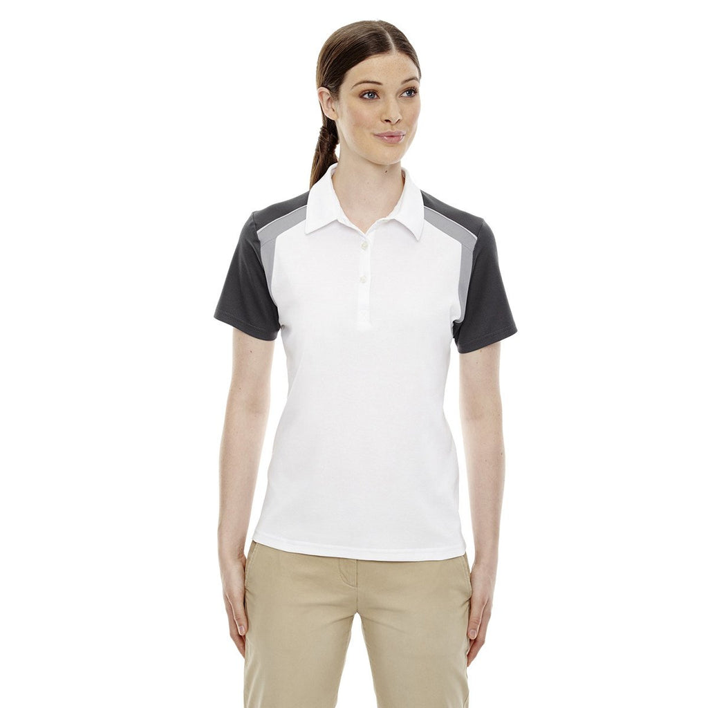 Extreme Women's White Edry Colorblock Polo