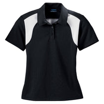 Extreme Women's Black Eperformance Colorblock Textured Polo