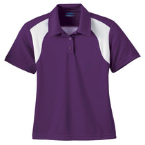 Extreme Women's Campus Purple Eperformance Colorblock Textured Polo