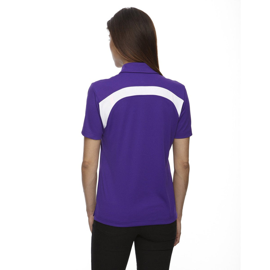 Extreme Women's Campus Purple Eperformance Colorblock Textured Polo