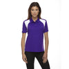 Extreme Women's Campus Purple Eperformance Colorblock Textured Polo