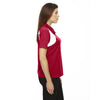 Extreme Women's Classic Red Eperformance Colorblock Textured Polo