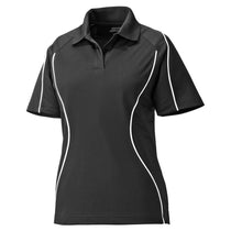 Extreme Women's Black Eperformance Velocity Snag Protection Colorblock Polo with Piping