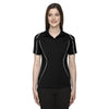Extreme Women's Black Eperformance Velocity Snag Protection Colorblock Polo with Piping