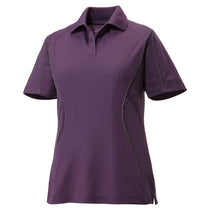 Extreme Women's Mulbery Purple Eperformance Velocity Snag Protection Colorblock Polo with Piping