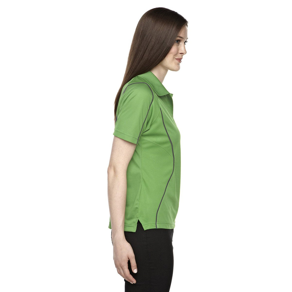 Extreme Women's Valley Green Eperformance Velocity Snag Protection Colorblock Polo with Piping