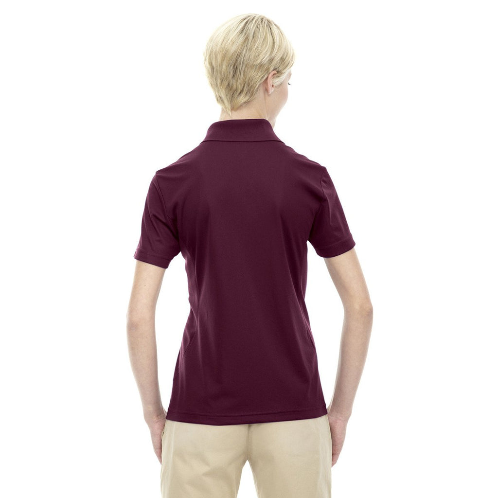 Extreme Women's Burgundy Eperformance Shield Snag Protection Short-Sleeve Polo