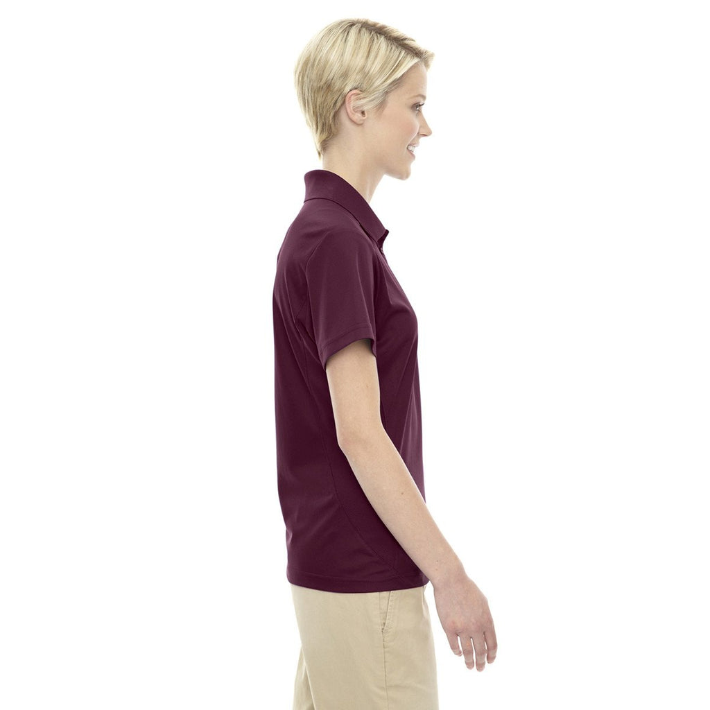 Extreme Women's Burgundy Eperformance Shield Snag Protection Short-Sleeve Polo