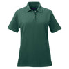 UltraClub Women's Forest Green Platinum Honeycomb Pique Polo