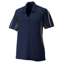 Extreme Women's Classic Navy Eperformance Parallel Snag Protection Polo with Piping