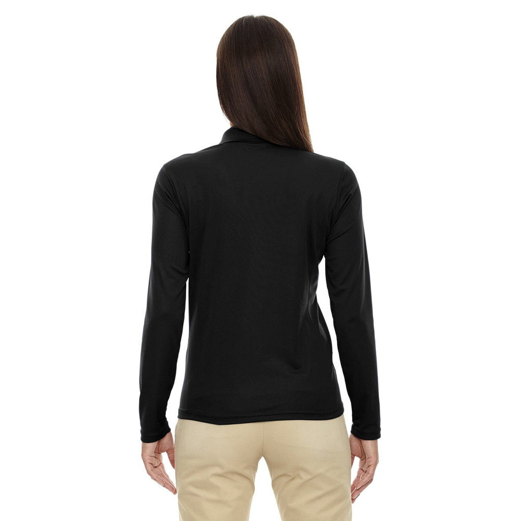 Extreme Women's Black Eperformance Snag Protection Long-Sleeve Polo