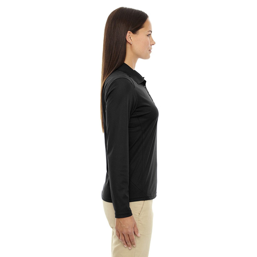 Extreme Women's Black Eperformance Snag Protection Long-Sleeve Polo