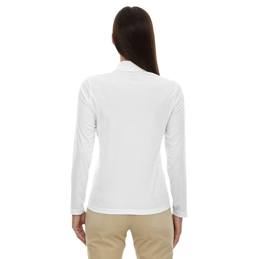 Extreme Women's White Eperformance Snag Protection Long-Sleeve Polo