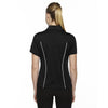 Extreme Women's Black Eperformance Tempo Recycled Polyester Performance Textured Polo
