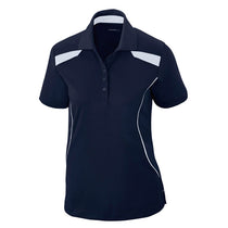 Extreme Women's Classic Navy Eperformance Tempo Recycled Polyester Performance Textured Polo