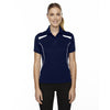 Extreme Women's Classic Navy Eperformance Tempo Recycled Polyester Performance Textured Polo