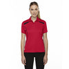 Extreme Women's Classic Red Eperformance Tempo Recycled Polyester Performance Textured Polo