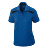 Extreme Women's Nautical Blue Eperformance Tempo Recycled Polyester Performance Textured Polo