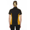 Extreme Women's Black/Campus Gold Eperformance Fuse Snag Protection Plus Colorblock Polo