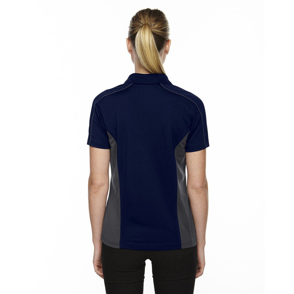 Extreme Women's Classic Navy Eperformance Fuse Snag Protection Plus Colorblock Polo