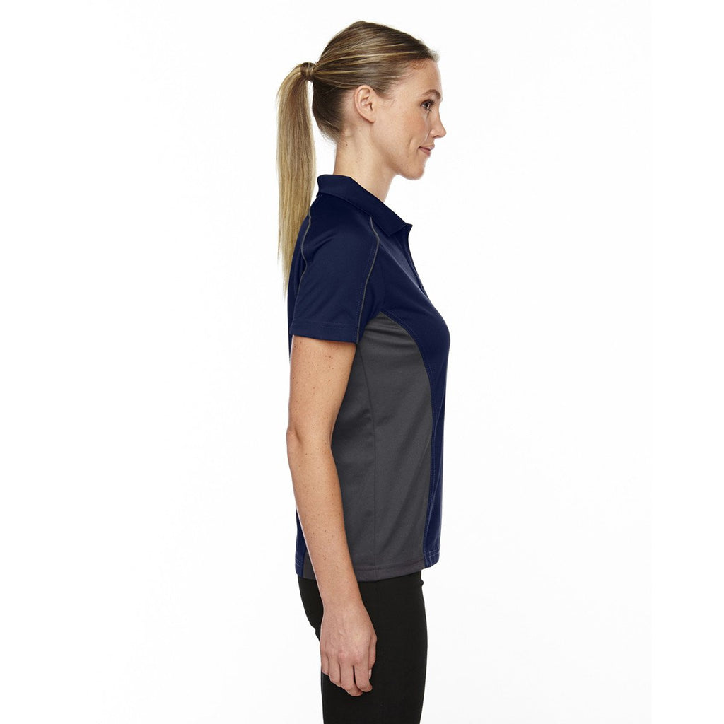 Extreme Women's Classic Navy Eperformance Fuse Snag Protection Plus Colorblock Polo